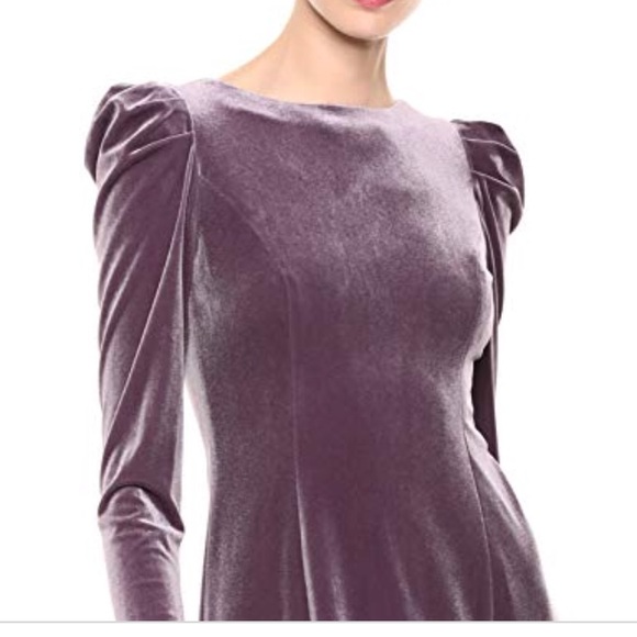 NWT Vince Camuto Purple Velvet Dress - Picture 3 of 4